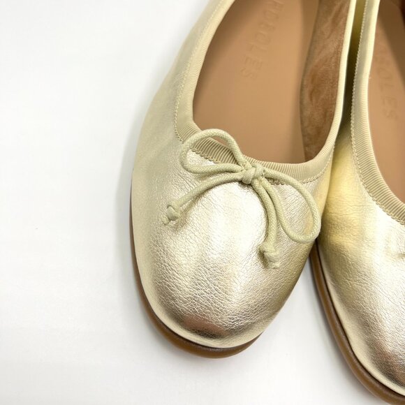 12W‎ 12 WIDE WIDTH Aerosoles Homebet Gold Ballet Flats Shoes - Picture 4 of 15